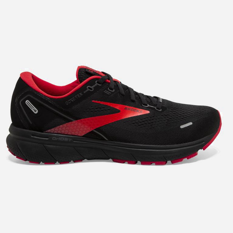 Tênis De Corrida De Estrada Brooks Ghost 14 Gtx Cushion Masculino Brasil - Pretas/ Vermelhas (76013R